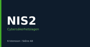 Cybersakerhetslagen NIS2