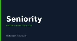Seniority often matters more than the vendor's size