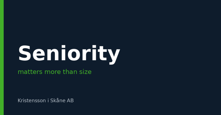 Seniority often matters more than the vendor's size