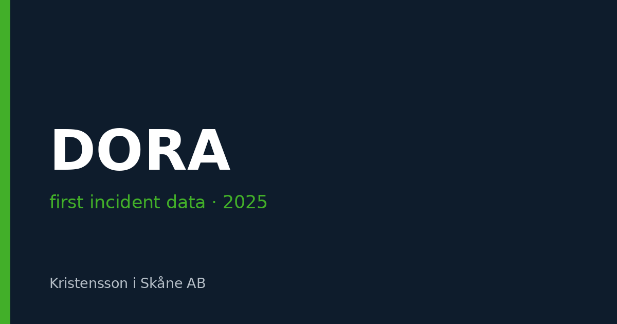 DORA first incident data: system and process failures and third party, not just cyber