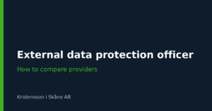 External data protection officer: how to compare providers