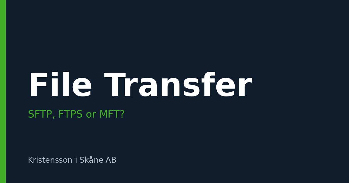 SFTP, FTPS or MFT – how do you choose the right secure file transfer solution?