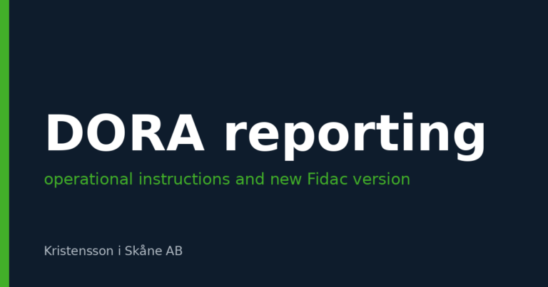 DORA incident reporting in practice – the ESAs' operational instructions and the new Fidac version